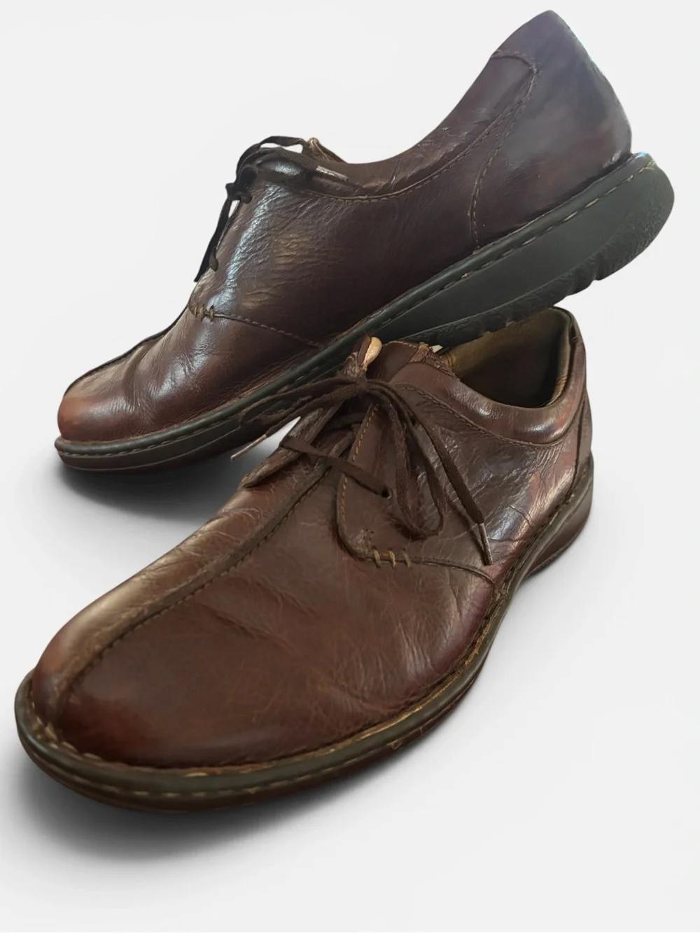 Born Ridgeway Cinnamon Brown Leather Oxford Shoes Size 11